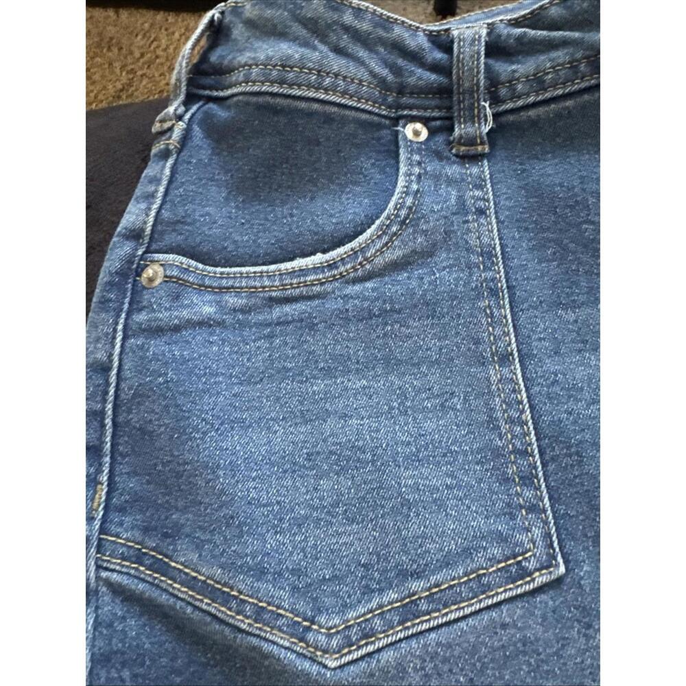 Women’s Size 12‎ Denim Blue Jeans Mid Rise Boot Cut By True Craft - Picture 7 of 13